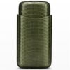 Lubinski case for 3 cigars, green