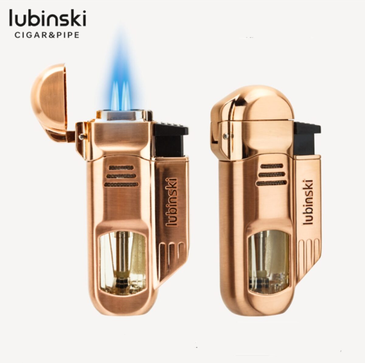 Lubinski cigar lighter, rose gold, 27