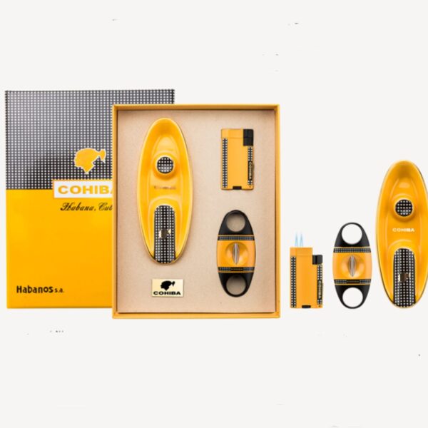 Lubinski gift set, Cohiba, yellow