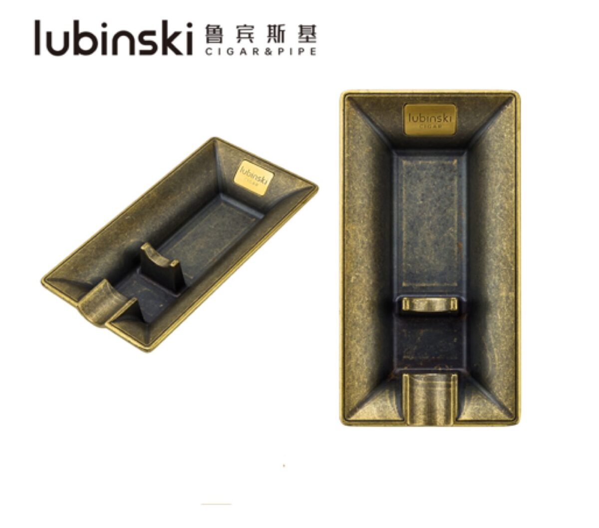 Ashtray for 1 cigar, bronze