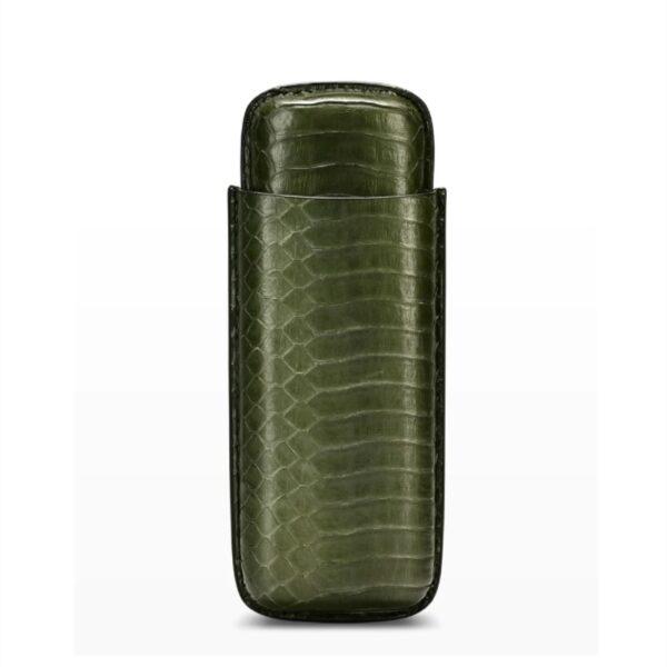 Lubinski case for 2 cigars, green