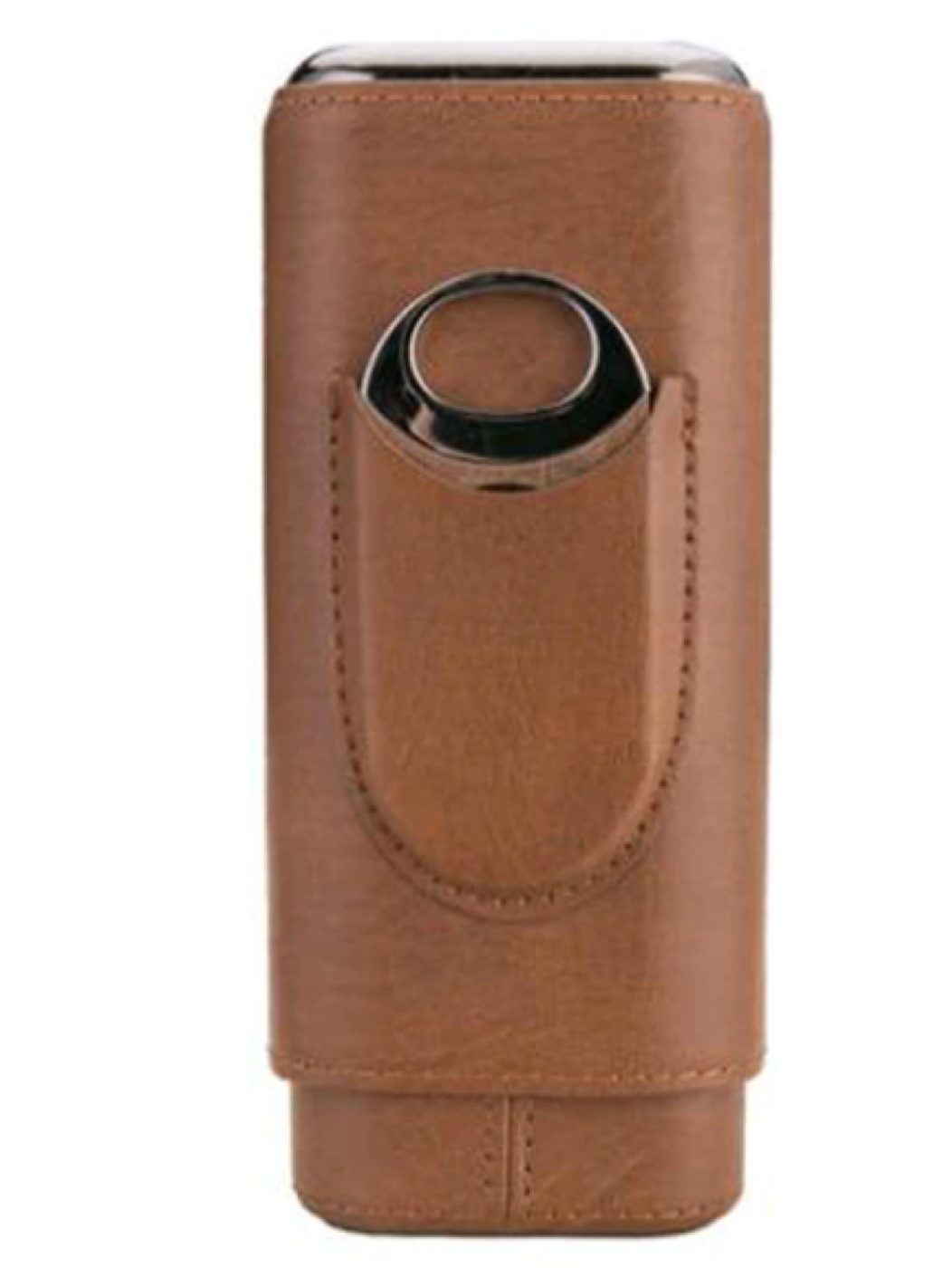 Lubinski case for 2 cigars, brown