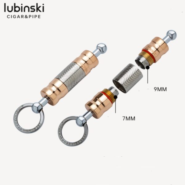 Lubinski cigar punch, silver - rose gold