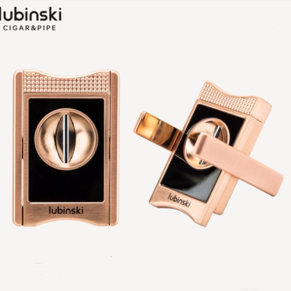 Lubinski cutter stand for cigar, bronze, V-cut