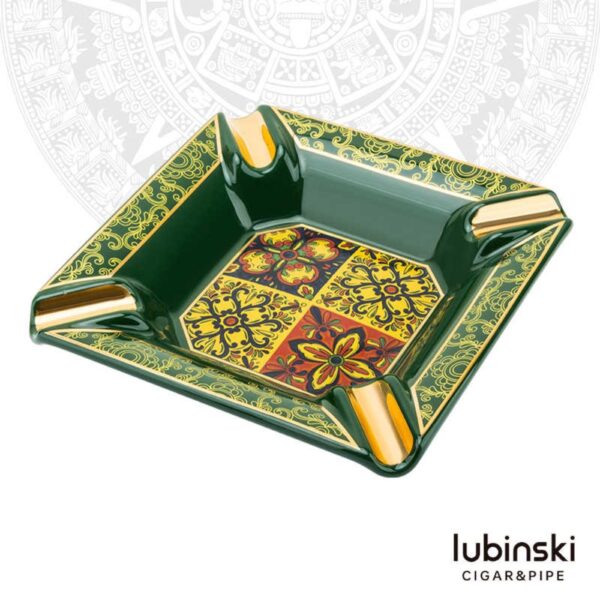 Ashtray for 4 cigars 20032, green