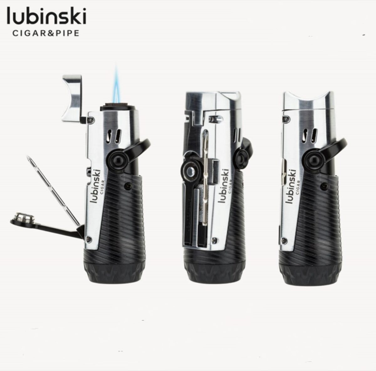 Lubinski cigar lighter, chrome, 38