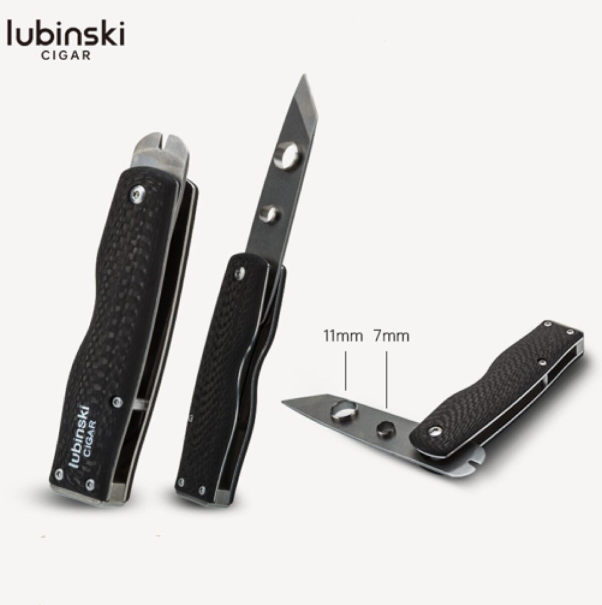 Lubinski cigar knife, black