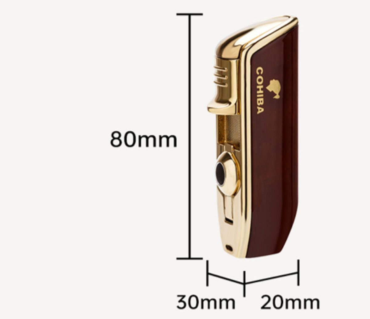 Lubinski lighter Cohiba, burgundy - gold