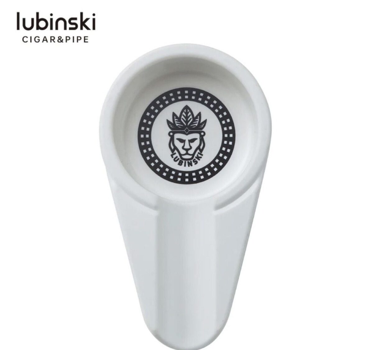 Lubinski ashtray for 1 cigar, white