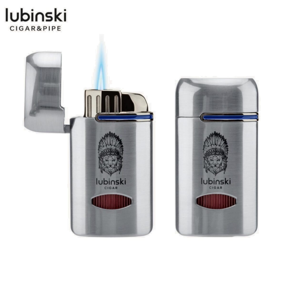 Lubinski cigar lighter, chrome, 36