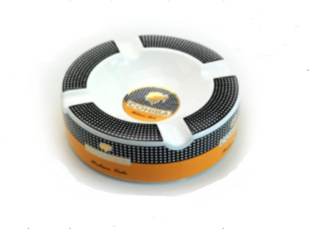 Ashtray for 3 cigars cohiba, round
