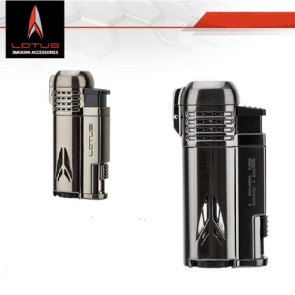 Lotus lighter, chrome-metal