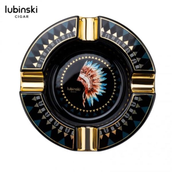 Ashtray for 4 cigars 20031, black
