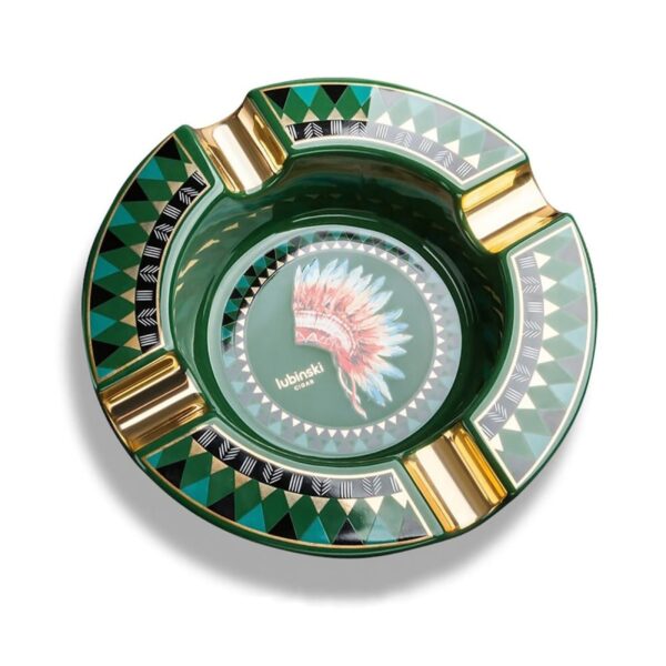 Ashtray for 4 cigars 20031, green