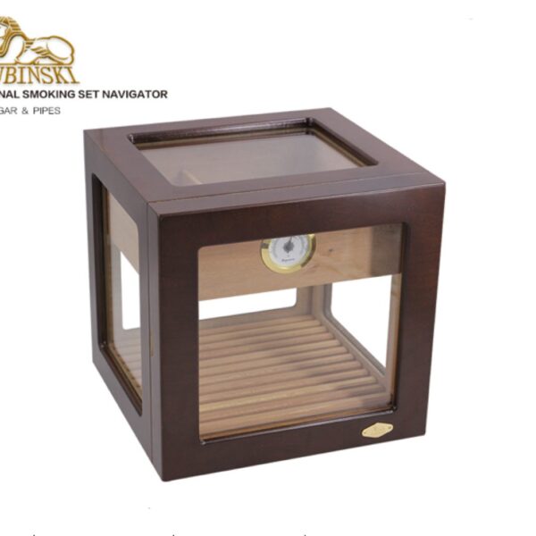 Lubinski humidor for 50 cigars, glass