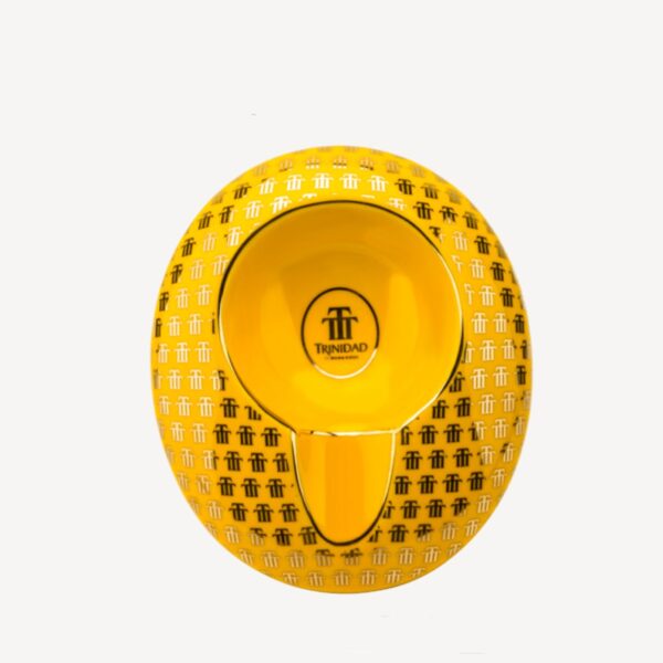 Lubinski ashtray for 1 cigar trinidad, yellow