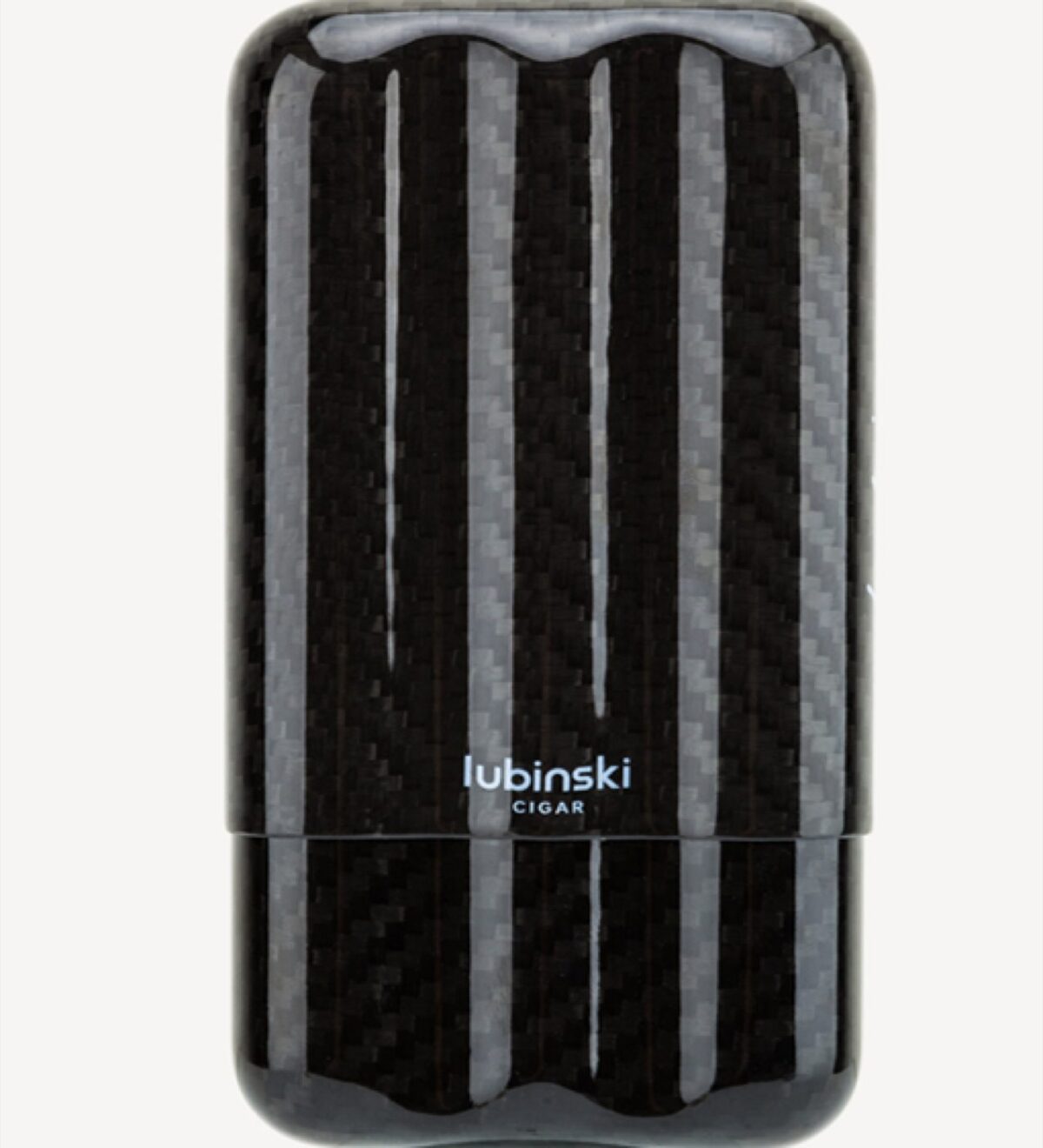 Lubinski carbon case for 3 cigars, black