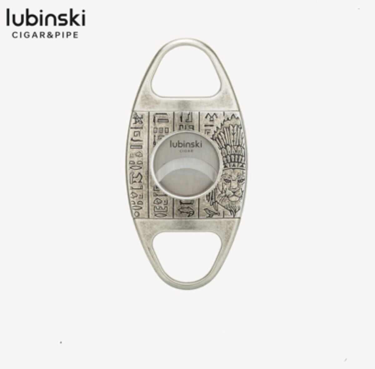 Lubinski cutter, silver, hieroglyphs 1