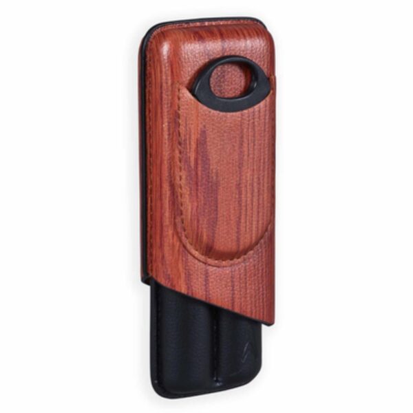 Lotus case for 2 cigars, Wood
