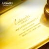 Lubinski set ashtray + punch, gold