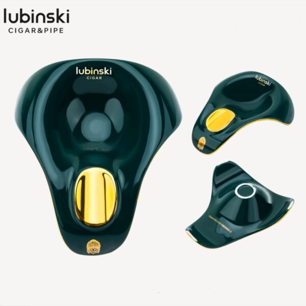 Lubinski ashtray for 1 cigar, green