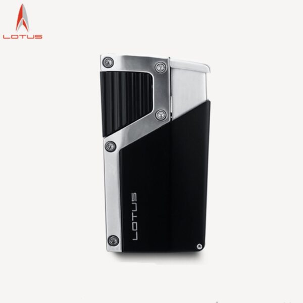 Lotus lighter with punch, chrome-black