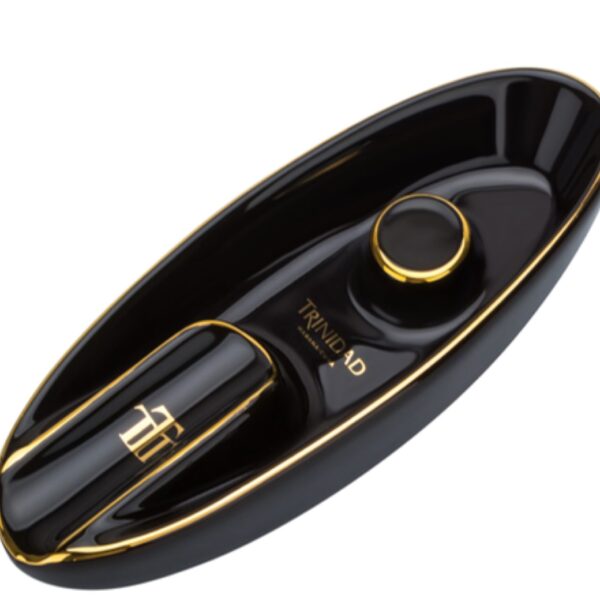 Boat ashtray for 1 cigar trinidad, black