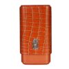 Lubinski case for 3 cigars, brown, cedar