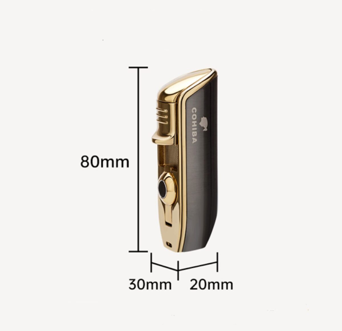 Lubinski lighter Cohiba, brown - gold