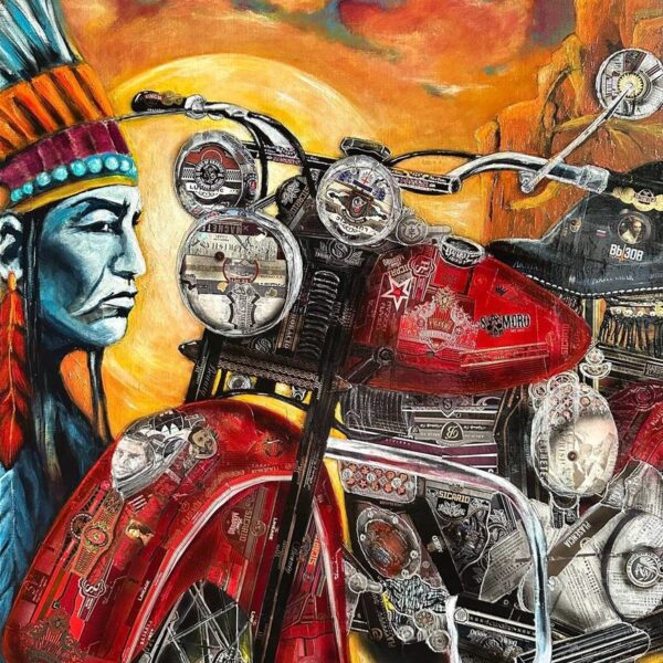 Painting «Indian», Harley series