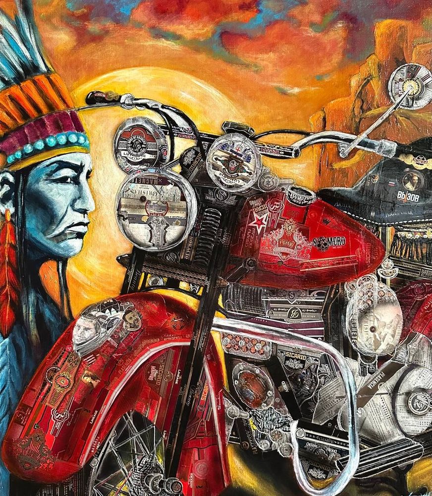 Painting «Indian», Harley series