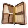 Lubinski travel humidor for 4 cigars, brown