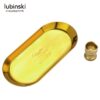 Lubinski set ashtray + punch, gold