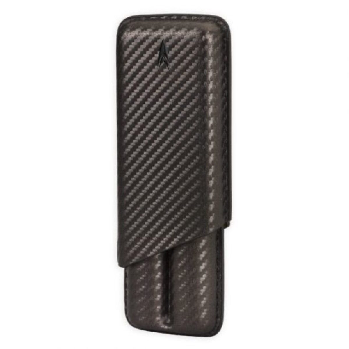 Lotus case for 2 cigars, carbon