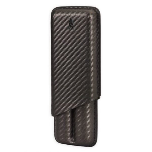 Lotus case for 2 cigars, carbon